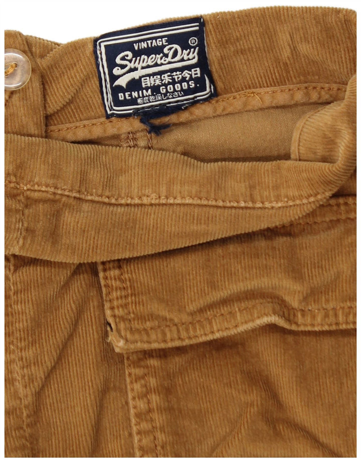 Damska mini spódniczka sztruksowa Superdry W26 Small Beżowa