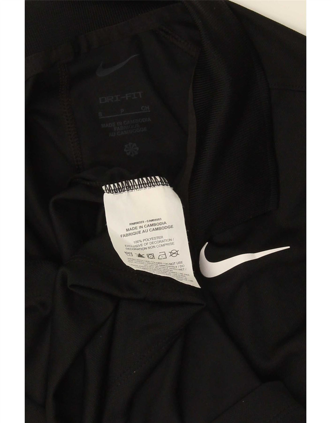 Męska koszulka polo Nike Dri Fit, mała, czarna, poliestrowa