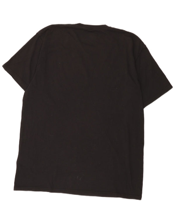 Męski T-shirt Vans o klasycznym kroju z grafiką, góra XL, czarna, bawełniana
