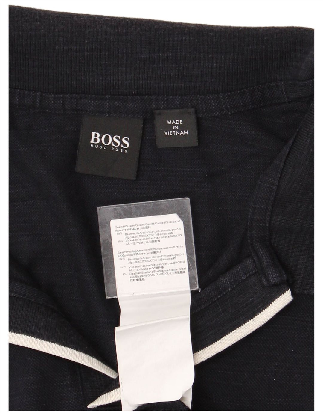 Męska koszulka polo HUGO BOSS 2XL, granatowa, bawełniana