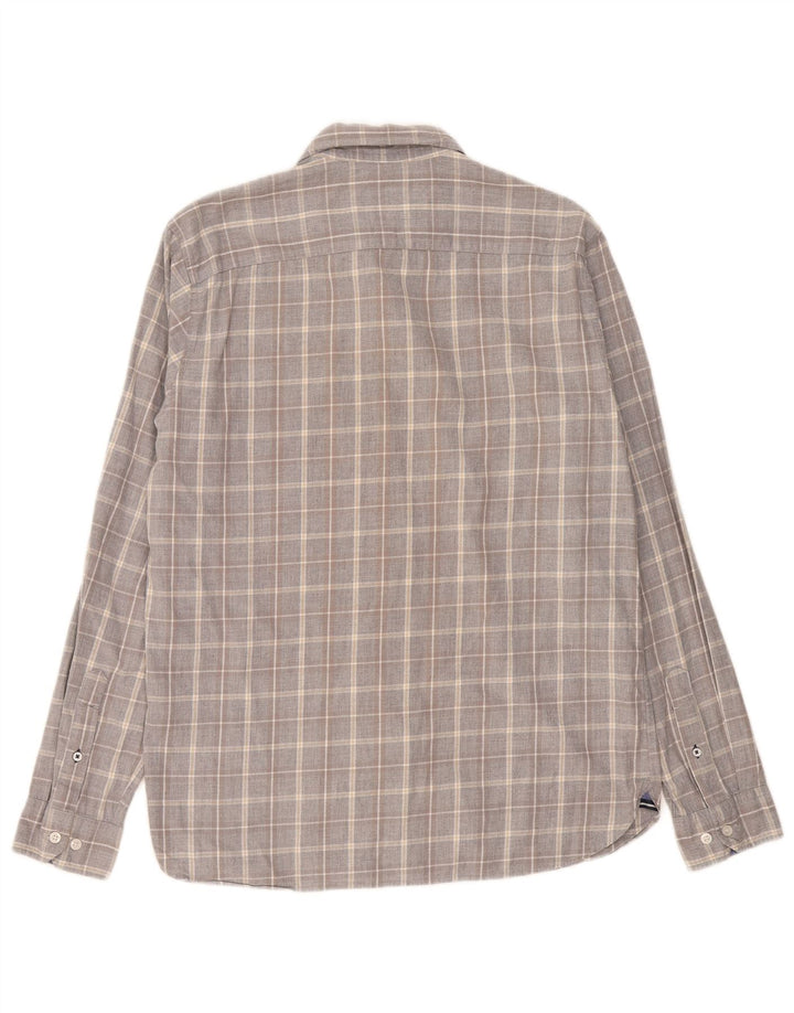 Crew Clothing Męska koszula o dopasowanym kroju, duża, szara, bawełniana krata