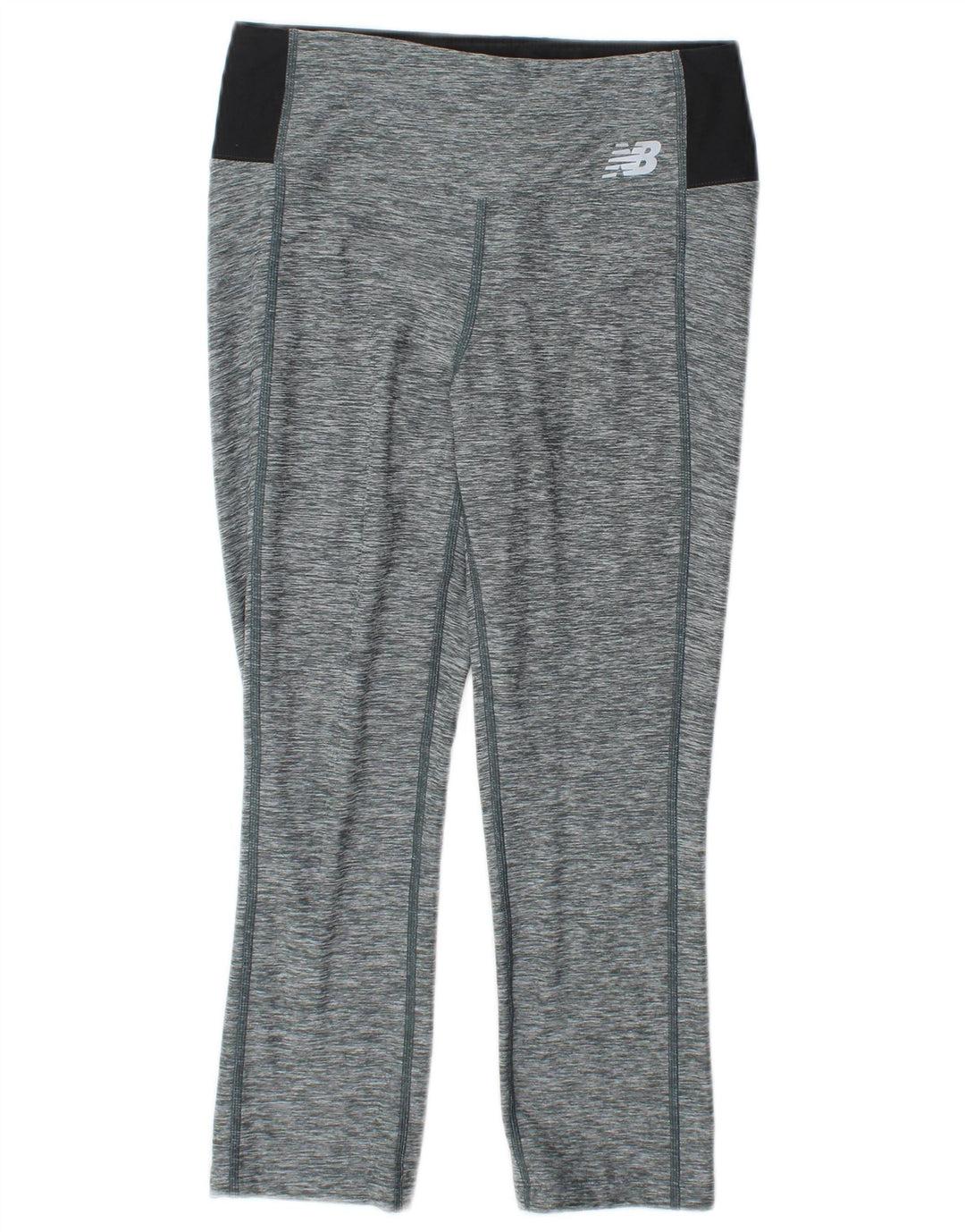 Damskie legginsy Capri New Balance Performance UK 10 Małe, szare nakrapiane