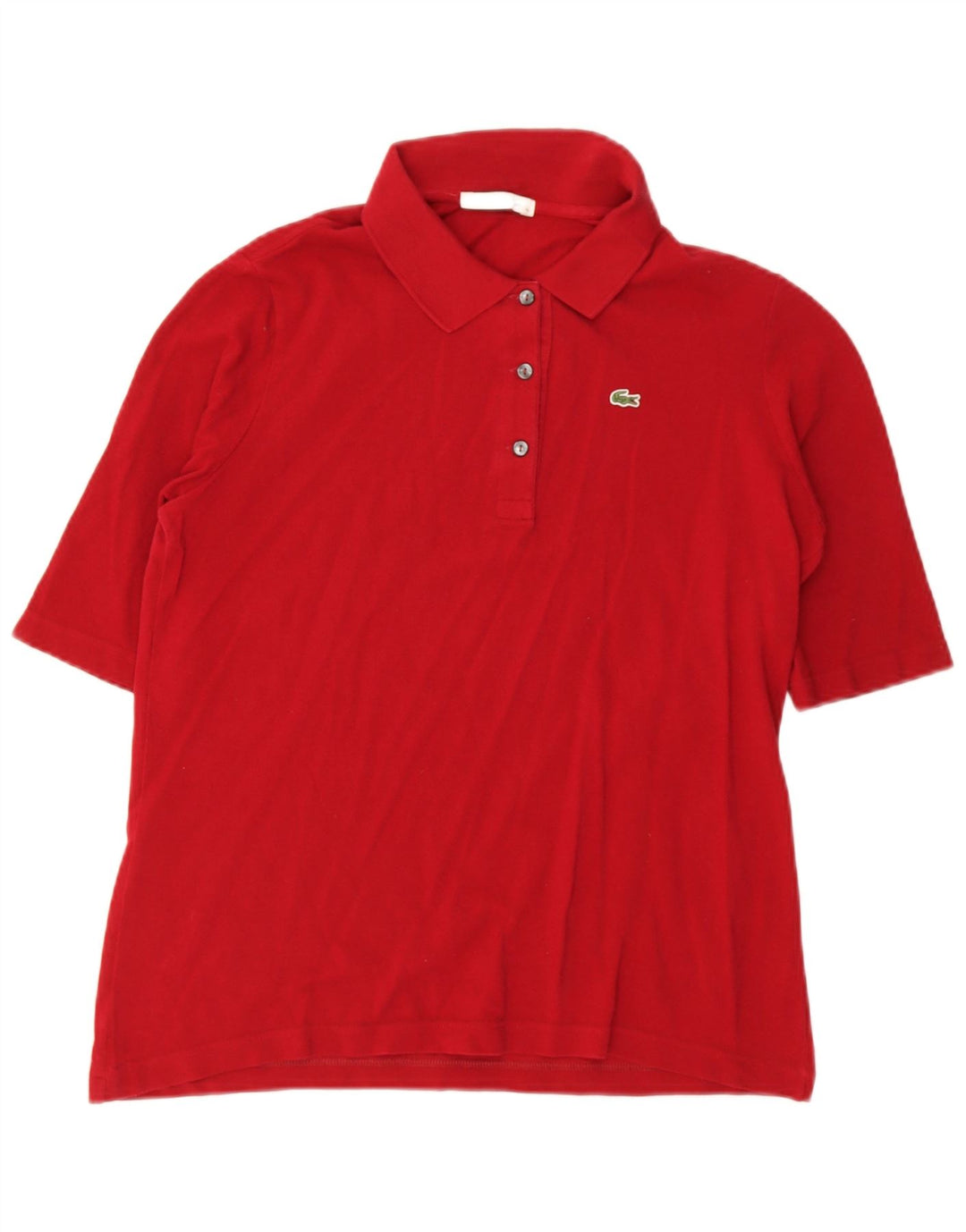 Damska koszulka polo Lacoste rozmiar 46 XL, czerwona, bawełniana