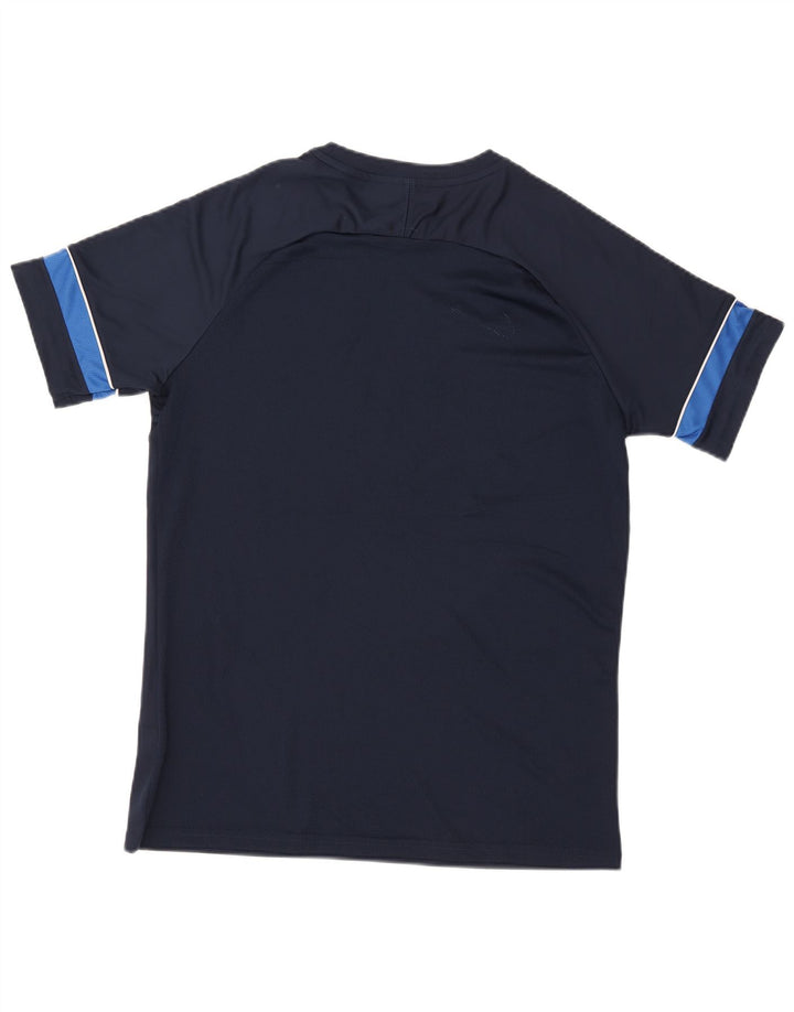 T-shirt męski Nike Dri Fit, duży, granatowy, poliestrowy blok kolorów