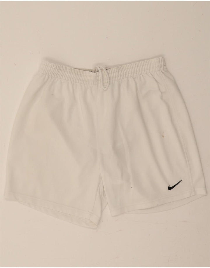 NIKE Mens Sport Shorts Large White Polyester Vintage Nike and Second-Hand Nike from Messina Hembry 