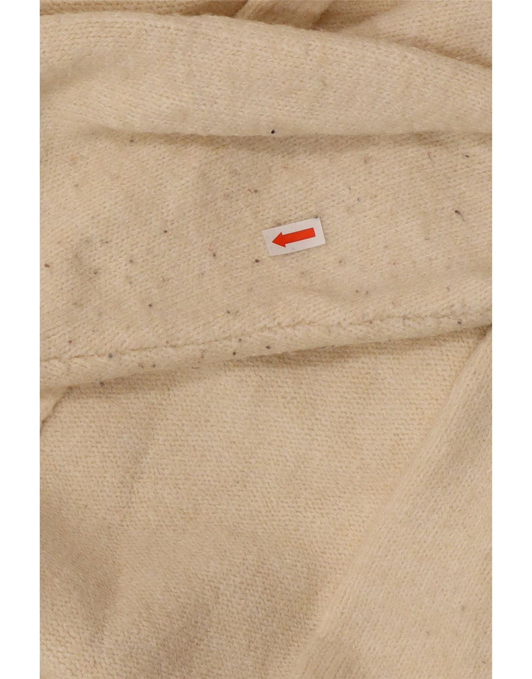 Damski sweter oversize z długim rękawem Zara, UK 10, mały, w kolorze złamanej bieli