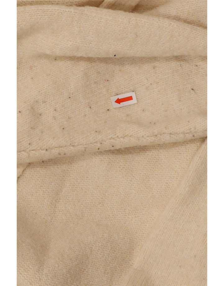 Damski sweter oversize z długim rękawem Zara, UK 10, mały, w kolorze złamanej bieli