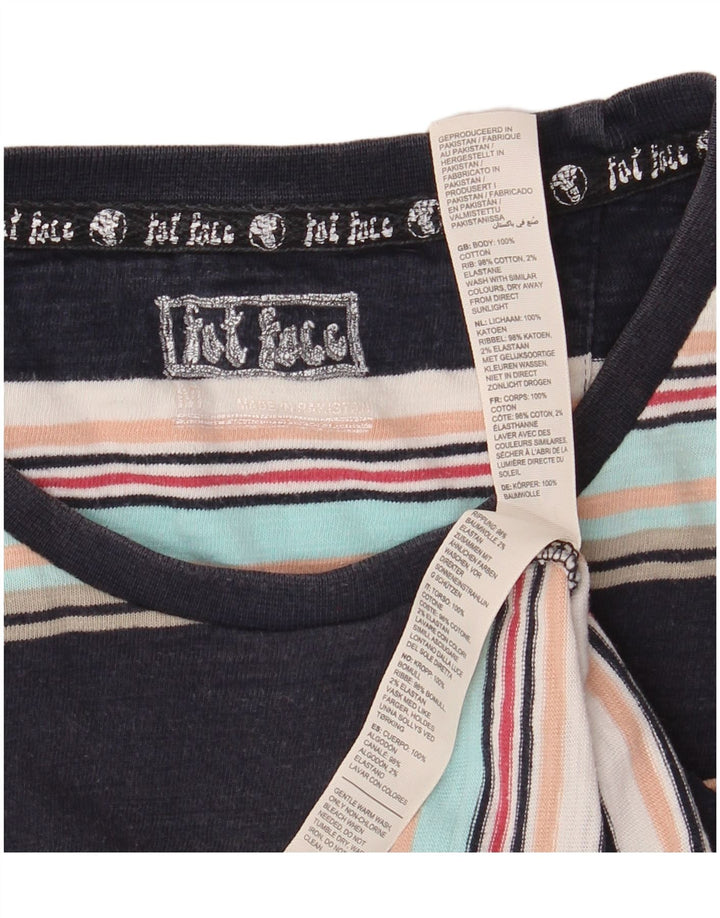 T-shirt męski FAT FACE Top, bawełniany, w średnie czarne paski