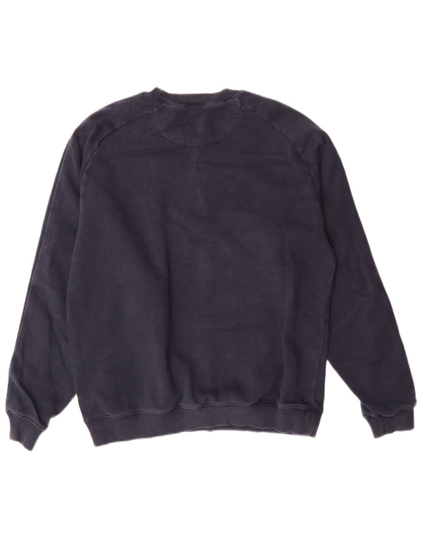 Męski sweter z grafiką NIKE, UK 39/41, średni granatowy, bawełniany