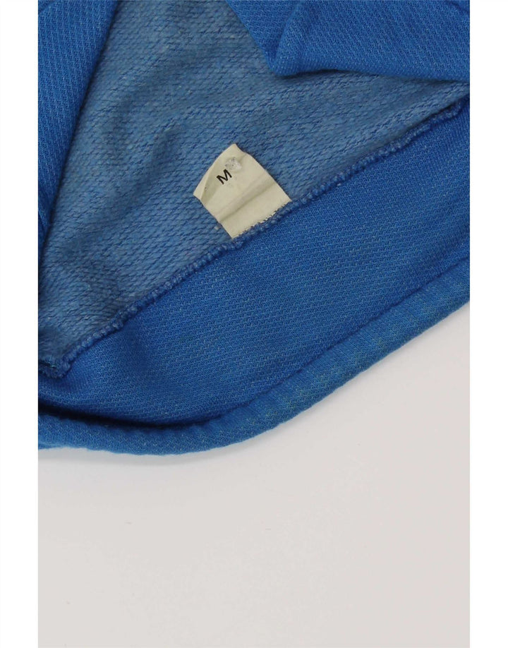 Damska bluza oversize w stylu vintage z grafiką, UK 14, średni niebieski