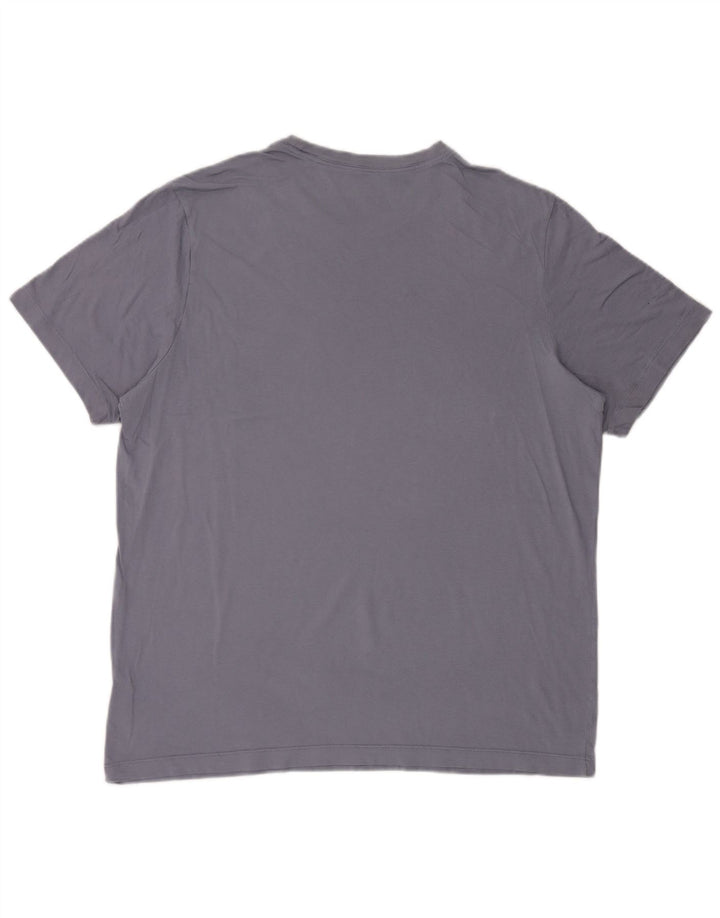Męska koszulka z grafiką Nike, XL, niebieska, bawełniana