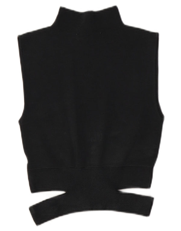 Damski, dzianinowy top bez rękawów Zara UK 10, mały, szary