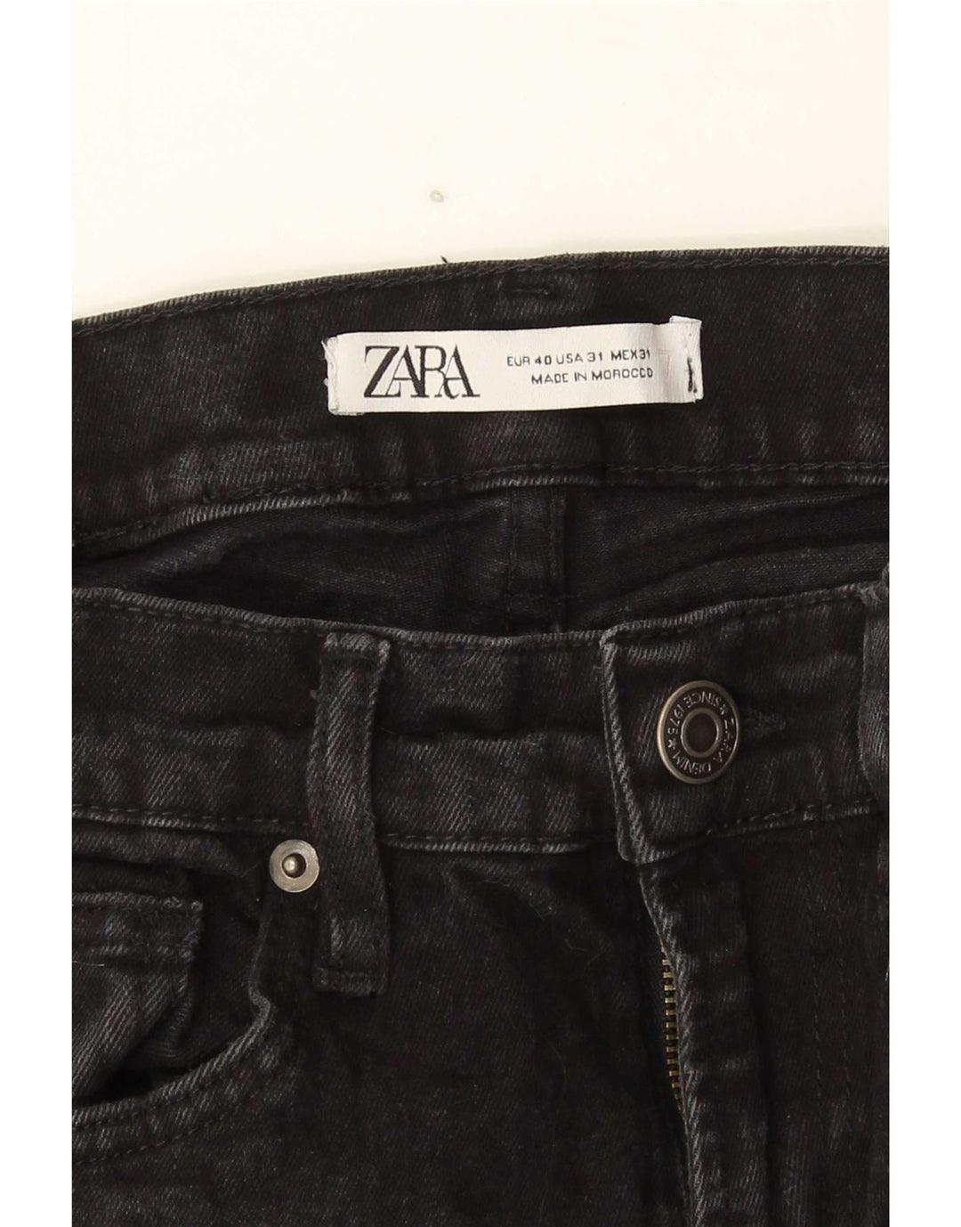 Męskie jeansy obcisłe Zara EU 40 Medium W31 L30 czarne