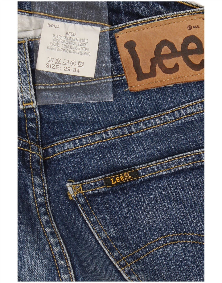 Męskie jeansy LEE REED Bootcut W29 L34, niebieska bawełna