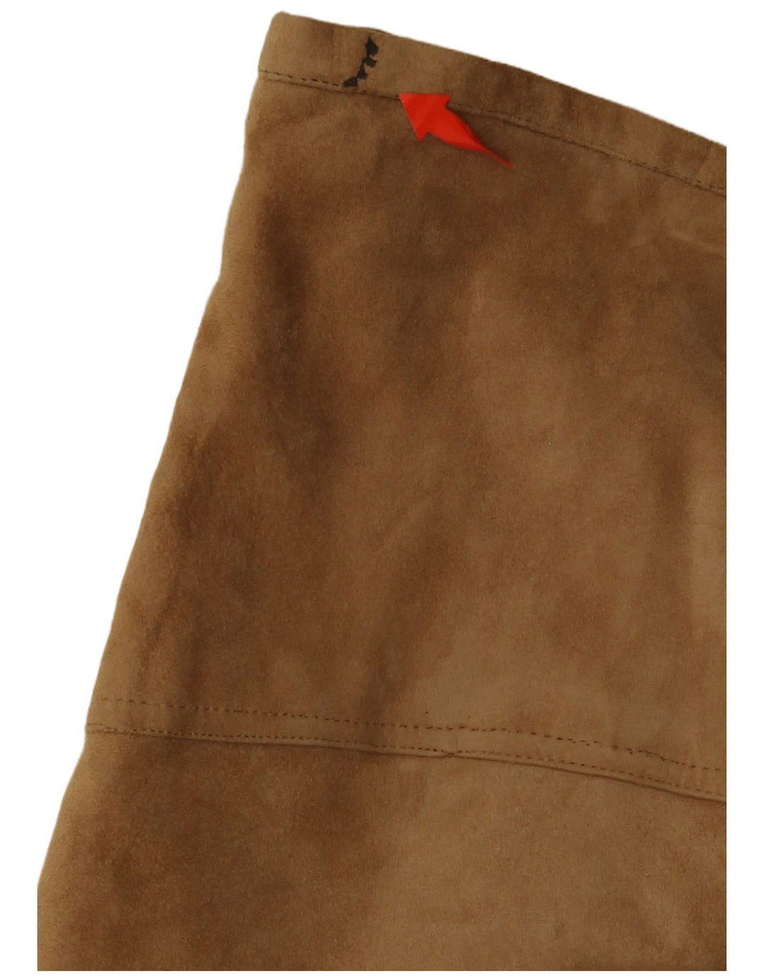 Zamszowa spódnica damska VINTAGE W36 XL Beżowa