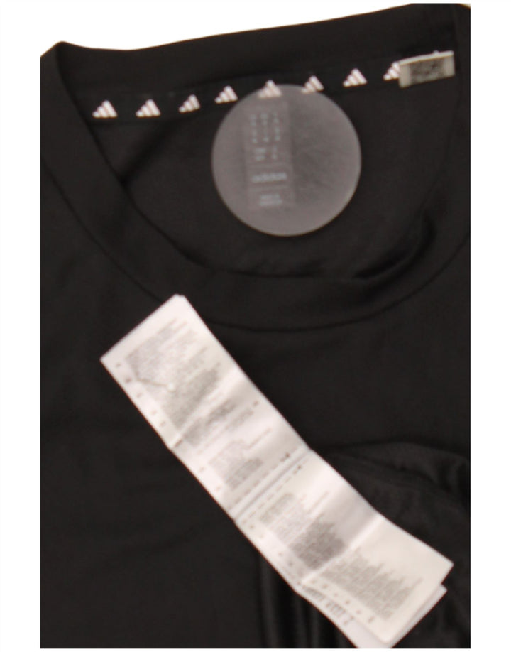 Adidas Męska koszulka Top Medium Czarny Poliester Sport
