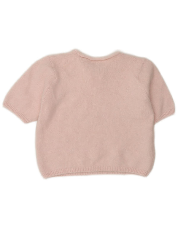 Marks & Spencer Damski sweter z krótkim rękawem i okrągłym dekoltem UK 10 Small Pi