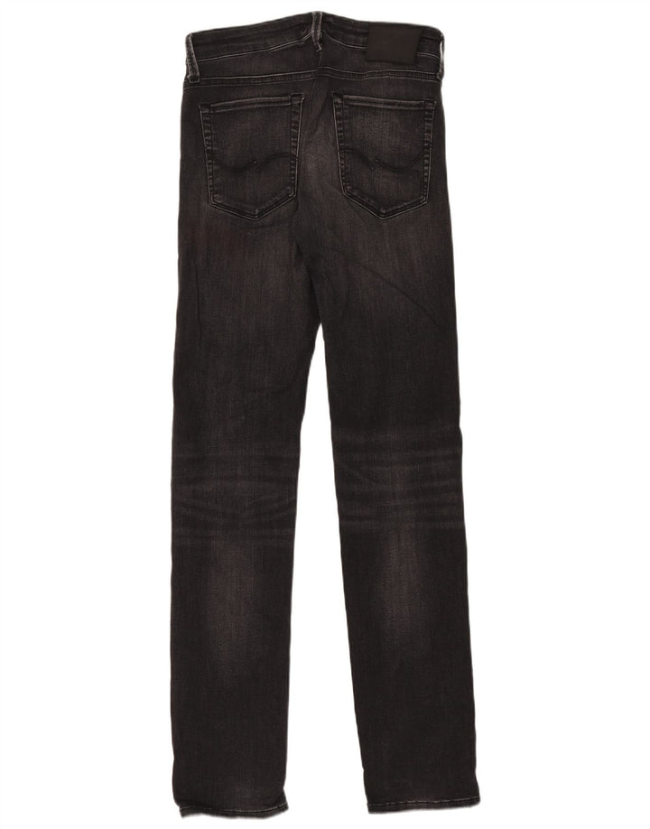 Męskie jeansy typu slim Jack & Jones W30 L34, czarne, bawełniane