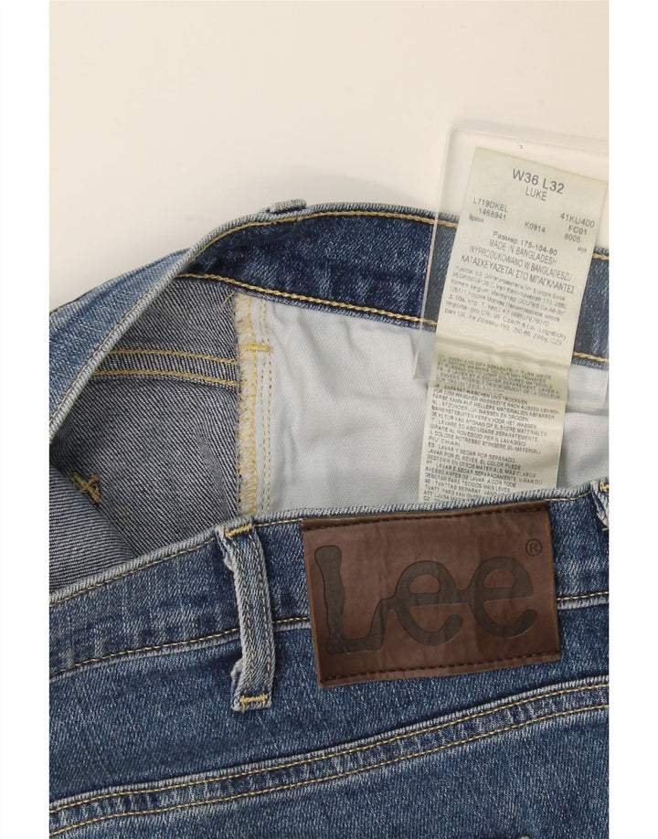 Męskie jeansy Lee Luke Slim W36 L32 Niebieskie bawełniane