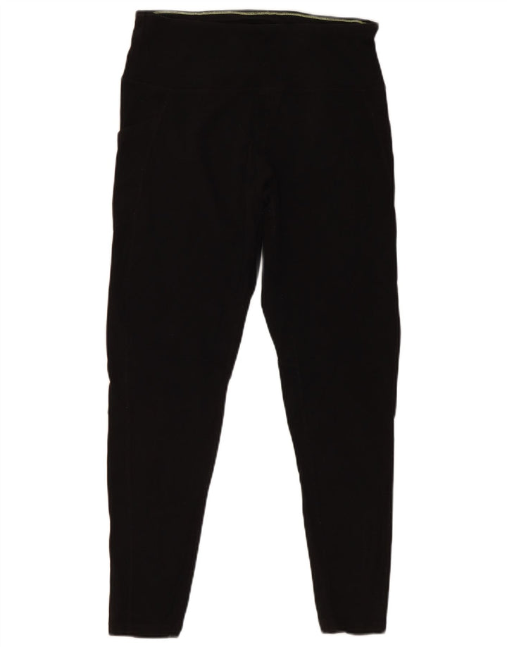 Damskie legginsy CALVIN KLEIN Graphic Crop UK 12, średnie, czarne, bawełniane