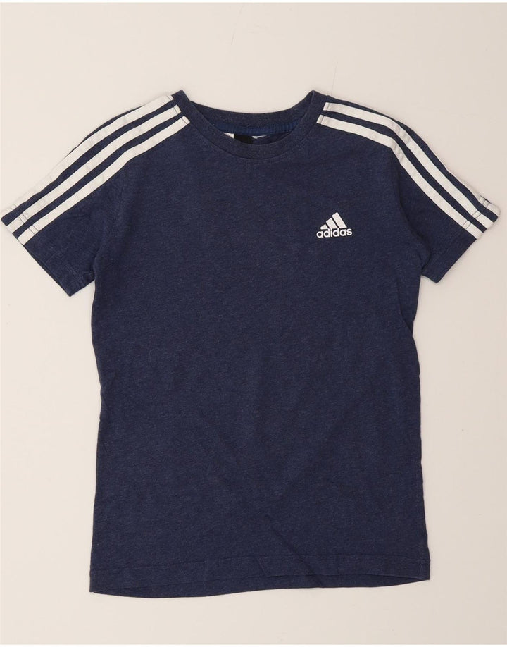 Koszulka chłopięca Adidas 9-10 lat granatowa