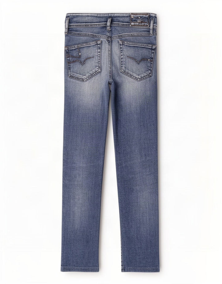 Damskie jeansy Diesel Matic Slim W26 L28 Niebieskie bawełniane