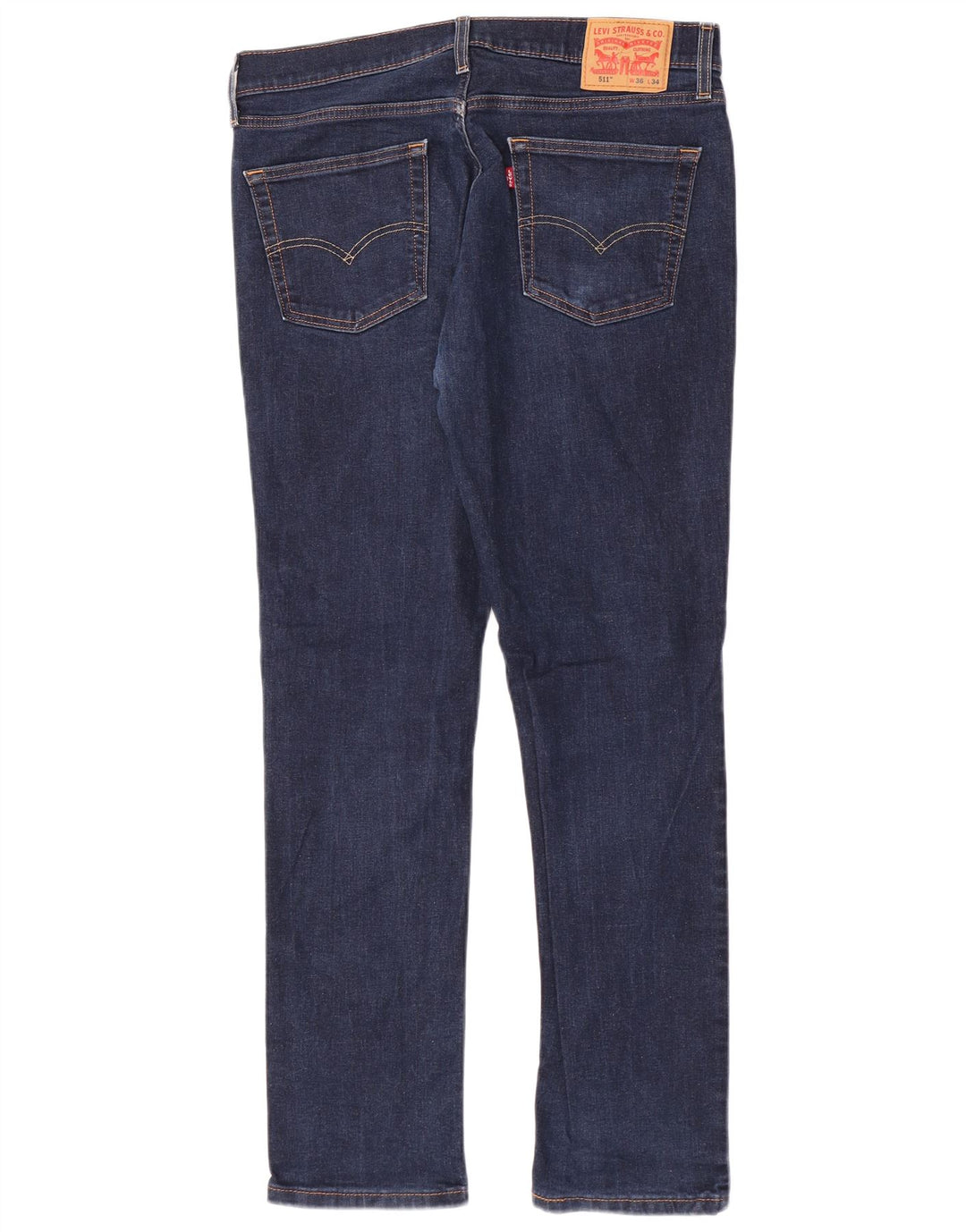 Męskie jeansy Levi's 511 Slim W36 L34 Niebieska bawełna