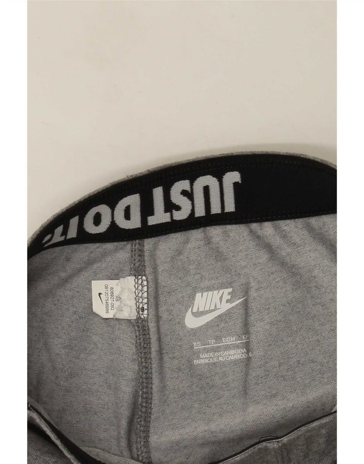 Damskie legginsy Nike Graphic UK 4 XS, szare