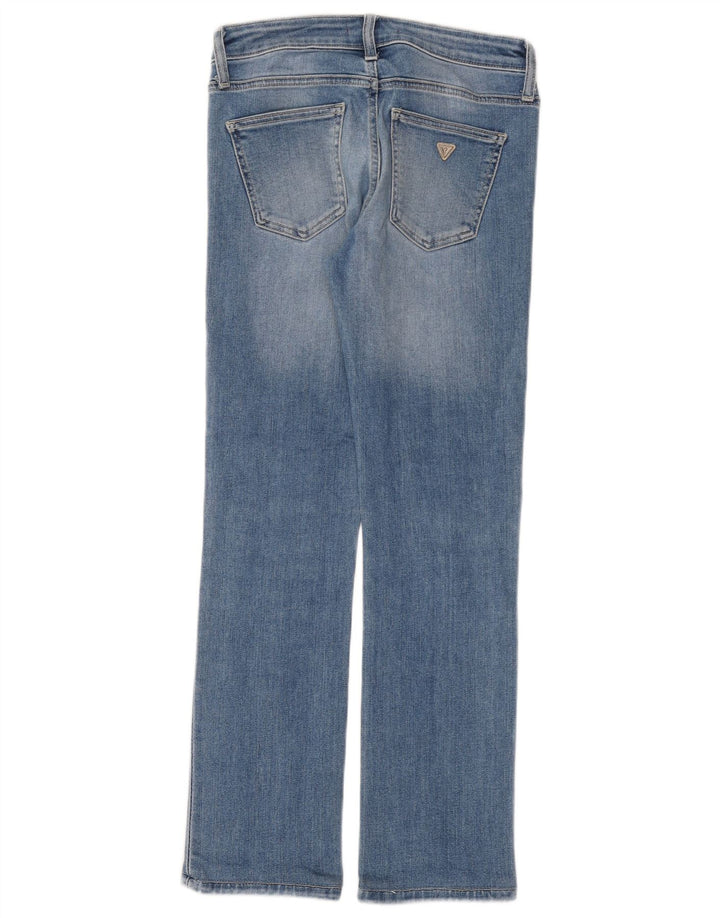 Guess Damskie Proste Dżinsy W27 L28 Niebieskie Bawełniane