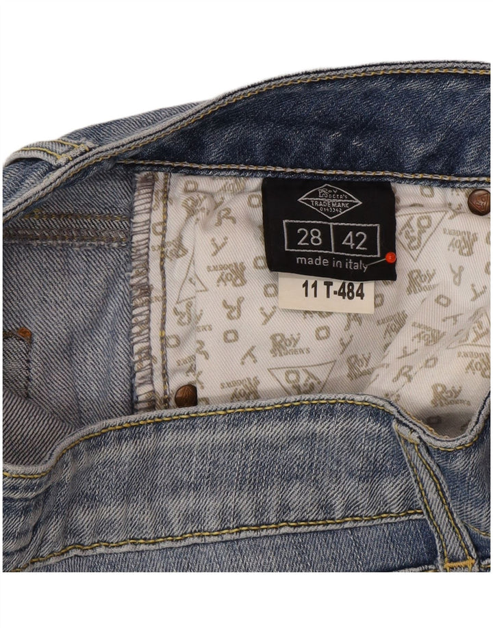 ROY ROGERS Womens Straight Jeans W28 L32 Blue Cotton
