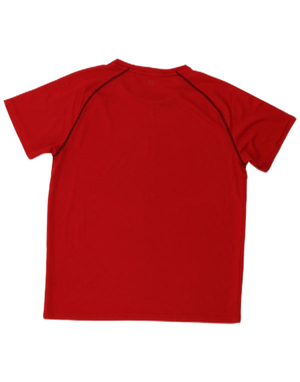 T-shirt męski Mountain Warehouse, średni, bordowy poliester