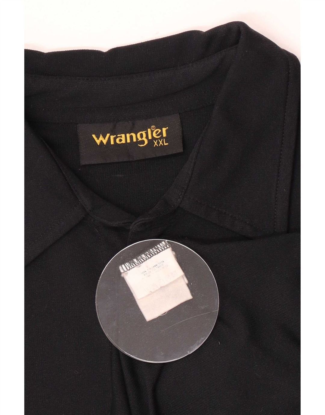 Koszula męska z krótkim rękawem Wrangler 2XL, czarna, poliamid