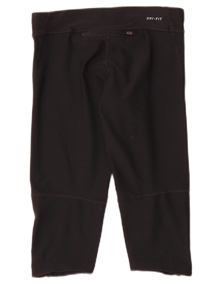Damskie legginsy Nike Dri Fit Capri UK 6 XS, czarny poliester