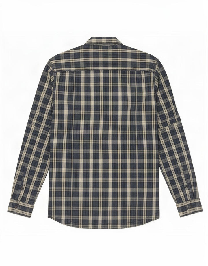 Koszula męska Jack & Jones, bawełniana, w średnią granatową kratkę
