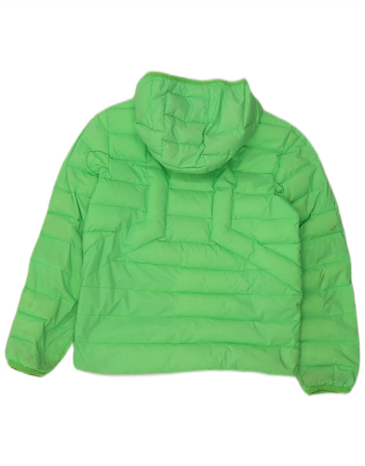 Chłopięca, wyściełana kurtka z kapturem Diesel, 10-11 lat, zielony nylon