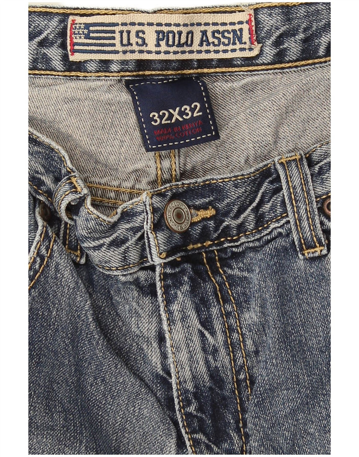 US Polo Assn. Męskie proste dżinsy W32 L32 niebieskie