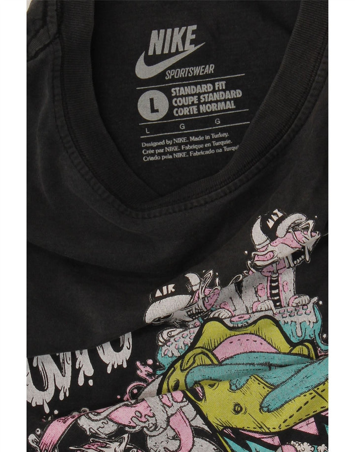 Męski T-shirt Nike Standard Fit z grafiką, duży, czarny