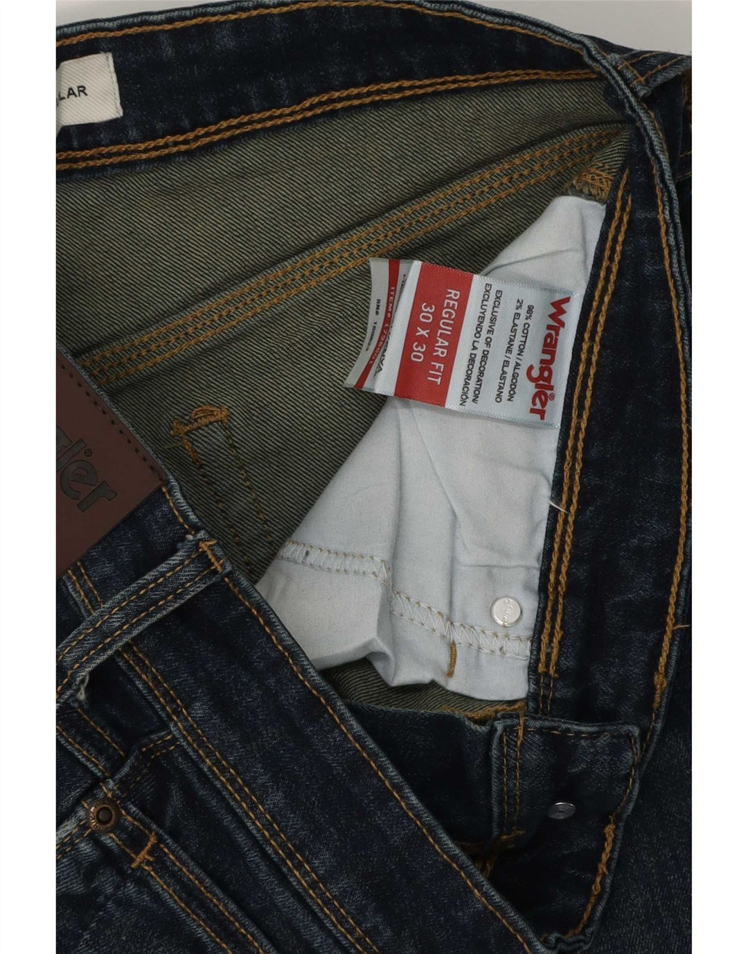 Męskie jeansy Wrangler o prostym kroju W30 L30, niebieskie, bawełniane