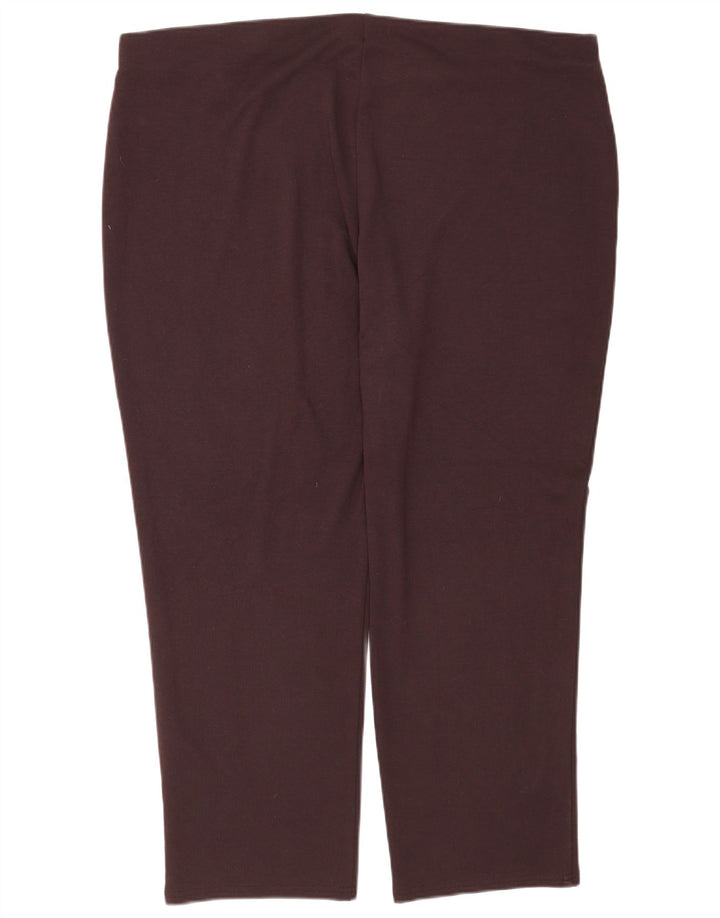 Marks & Spencer Damskie wąskie legginsy UK 22 3XL Brązowy poliester