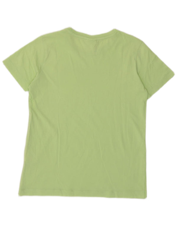 Damska koszulka graficzna Champion Top UK 10 Small, zielona bawełna