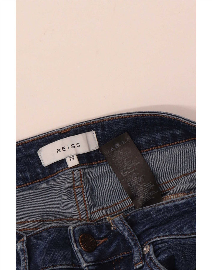 Damskie jeansy Skinny Reiss W29 L30 Niebieskie