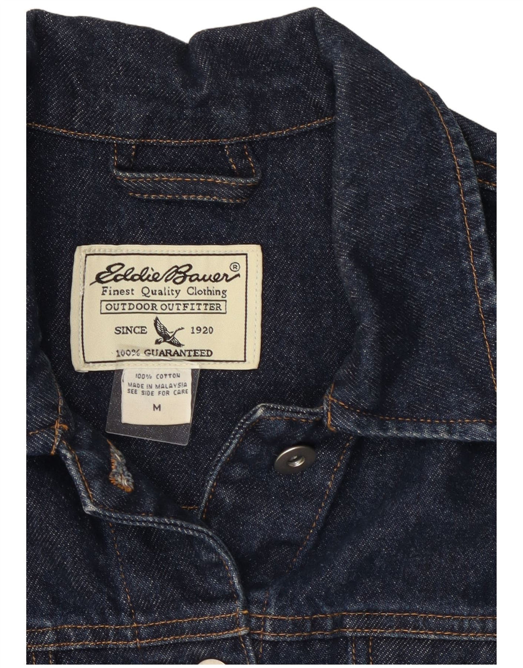 Damska kurtka dżinsowa Eddie Bauer UK 14, średnia, granatowa, bawełniana