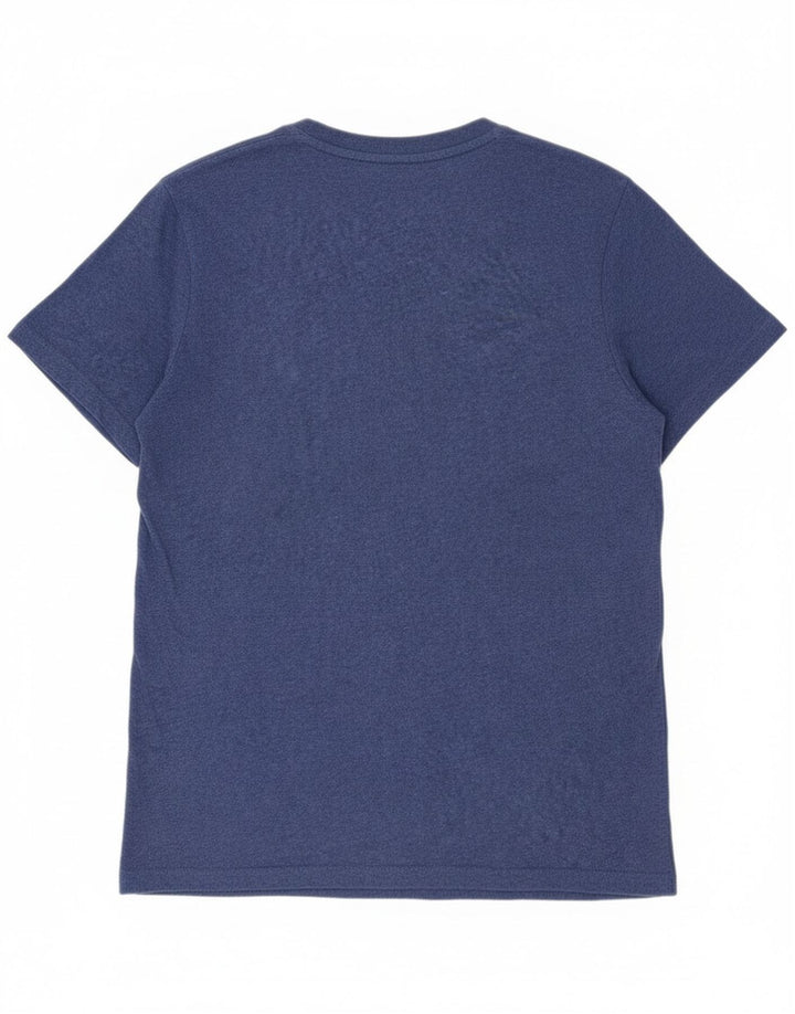 T-shirt męski Superdry, top XL, niebieska, bawełniana