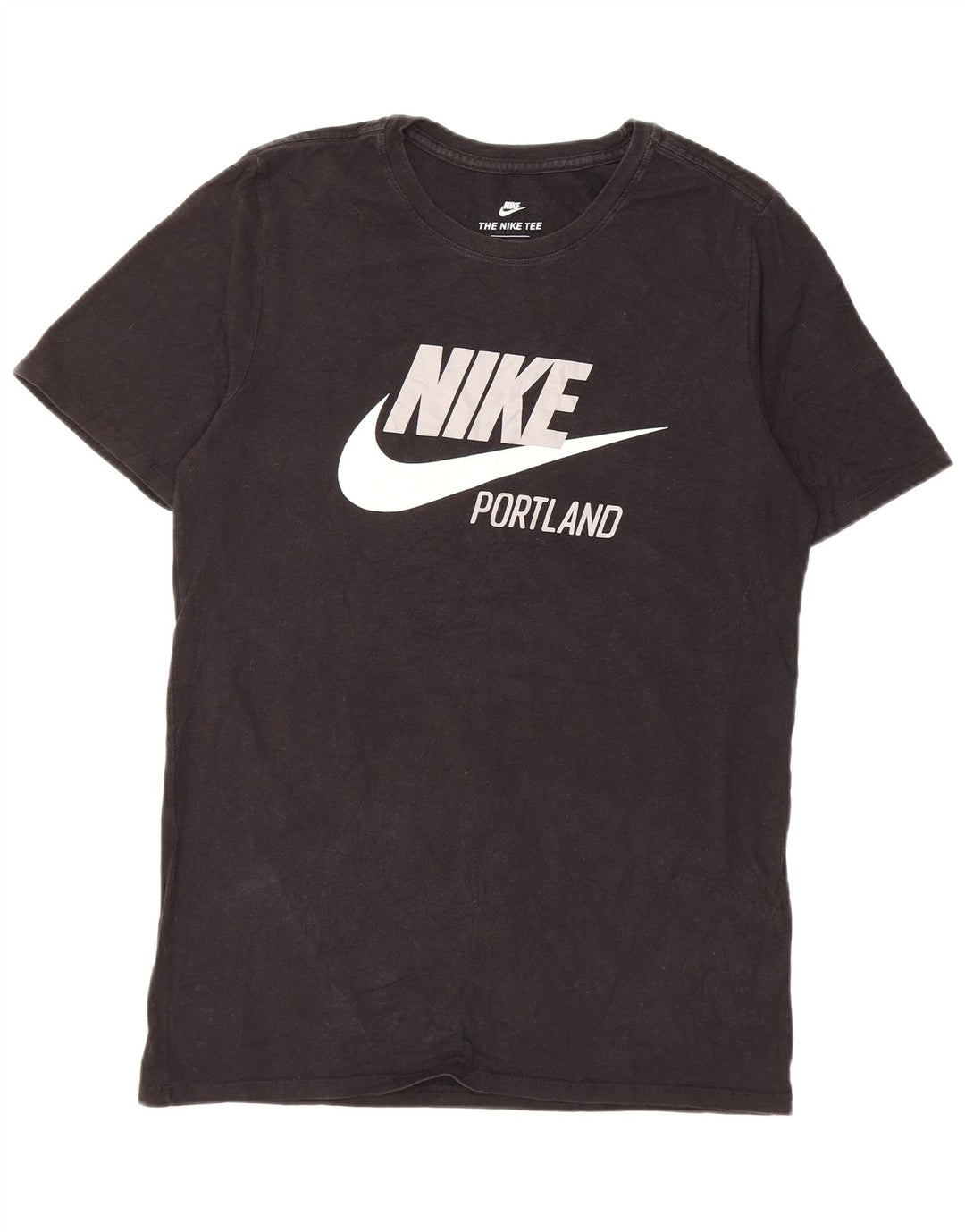 Męski T-shirt z grafiką Nike, mały, czarny, bawełniany