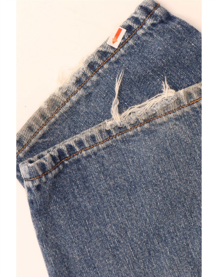 Dżinsy damskie LEVI'S 550 z wysokim stanem, zwężane US 18 2XL W36 L29 niebieskie