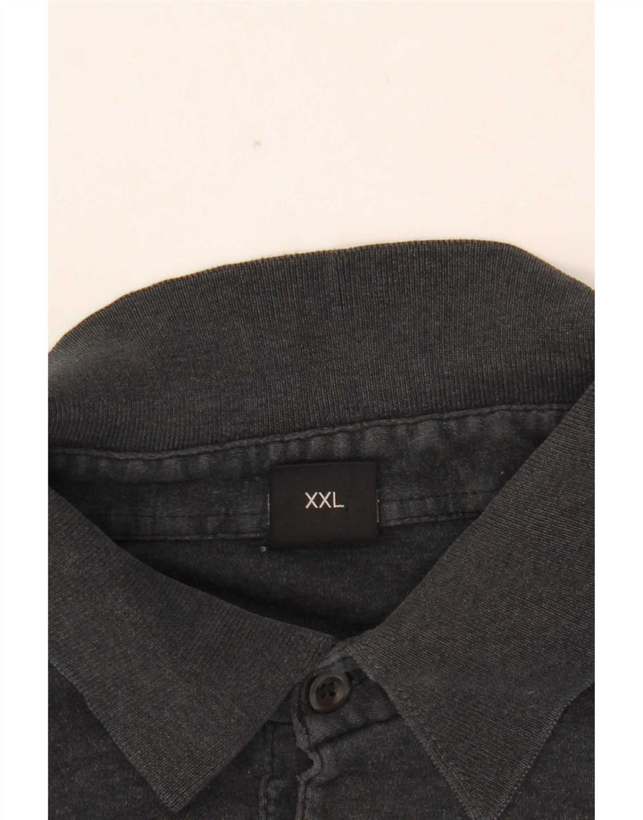 Męska koszulka polo z długim rękawem Hugo Boss, 2XL, szara