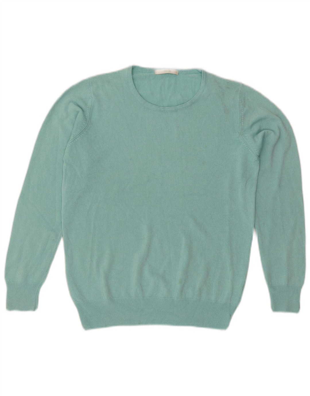 Marks & Spencer Damski sweter z okrągłym dekoltem, UK 10, mały turkusowy