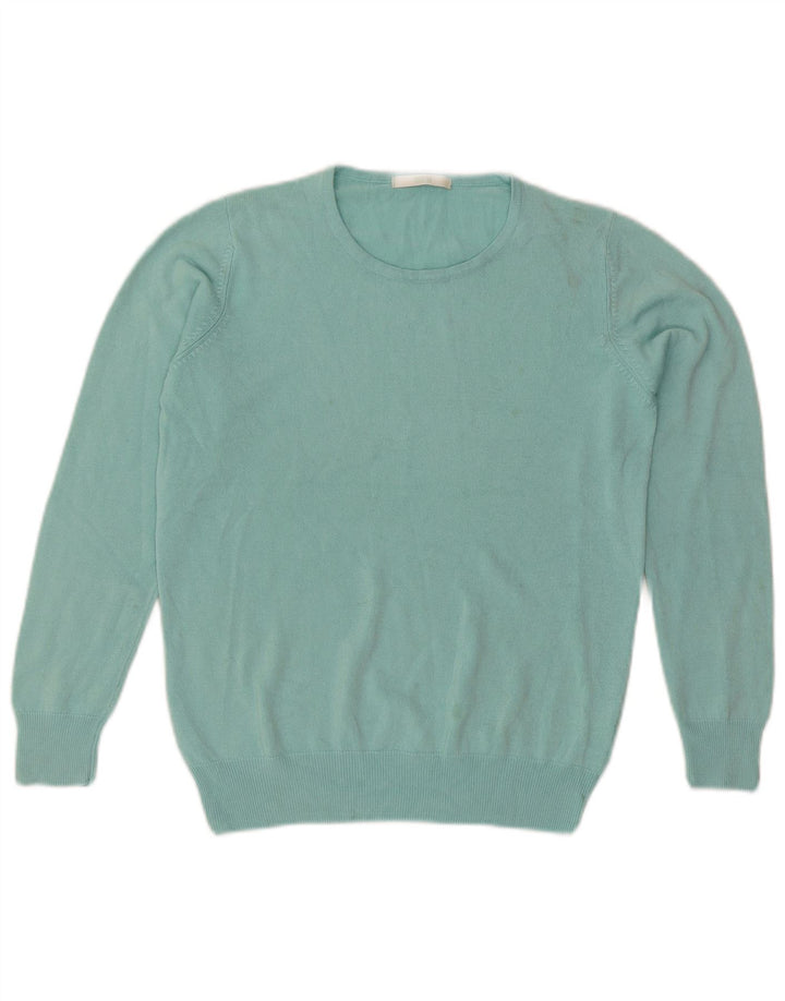 Marks & Spencer Damski sweter z okrągłym dekoltem, UK 10, mały turkusowy