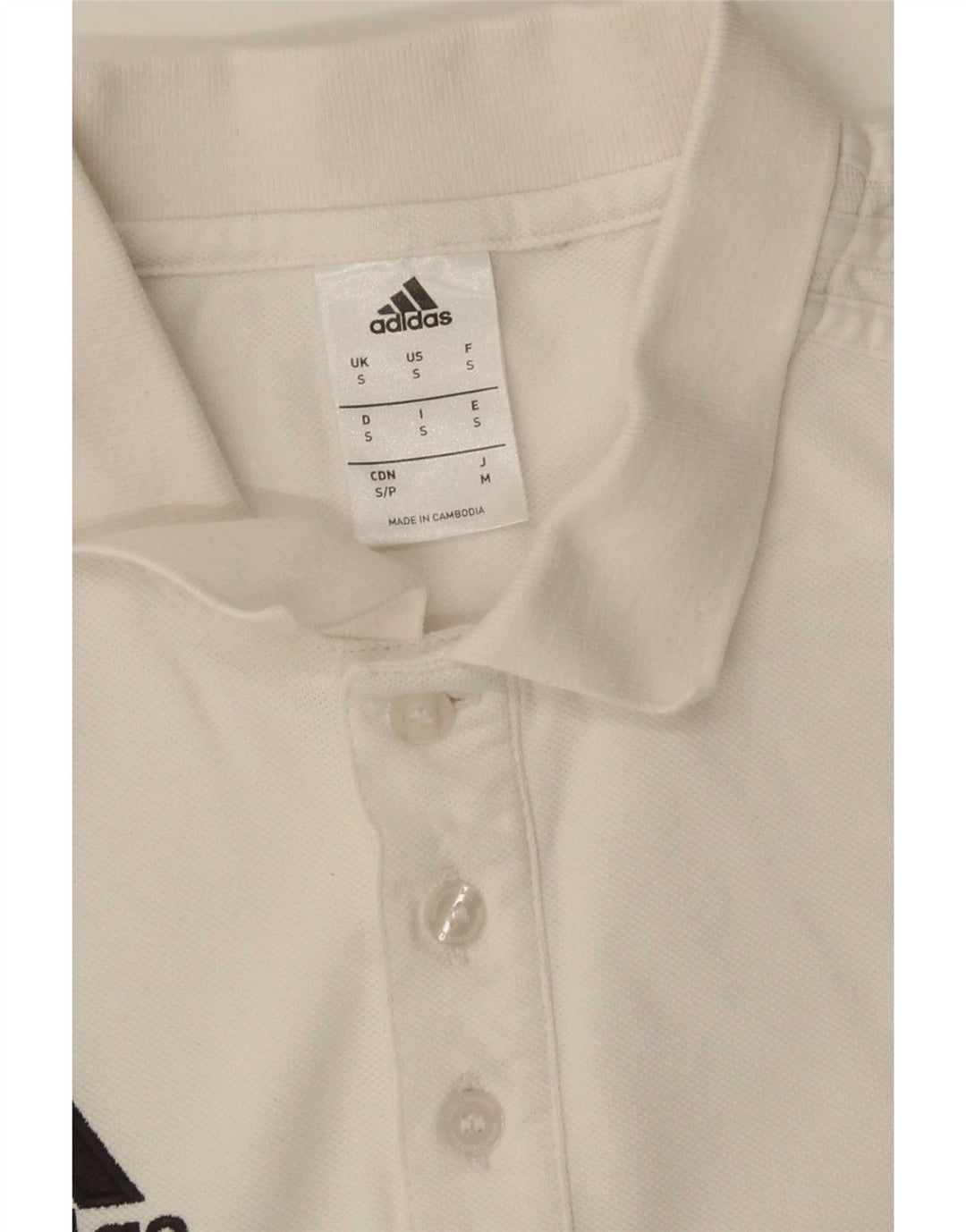 Męska koszulka polo Adidas, mała, biała