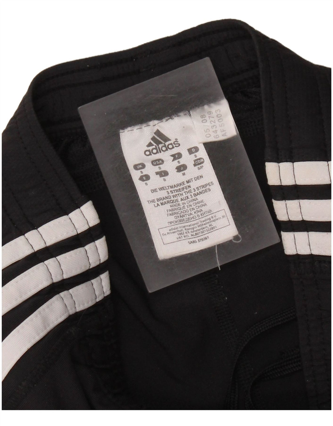 Damskie spodnie dresowe ADIDAS Climalite UK 10, małe, czarne, poliamidowe